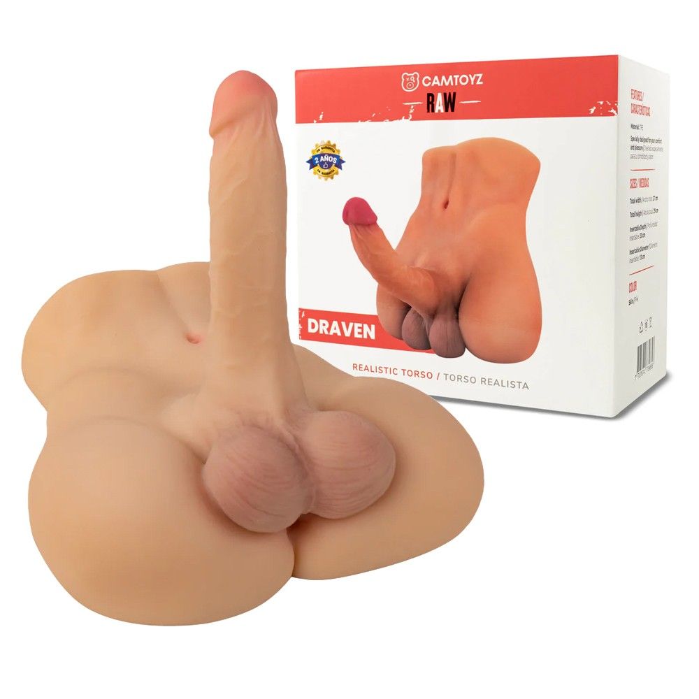 Raw Draven Realistic Dildo & Ass Torso